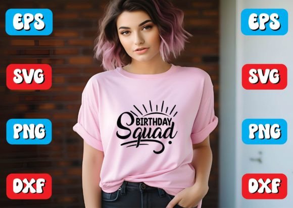 Birthday Squad Svg Design: A Versatile Embroidery Gem