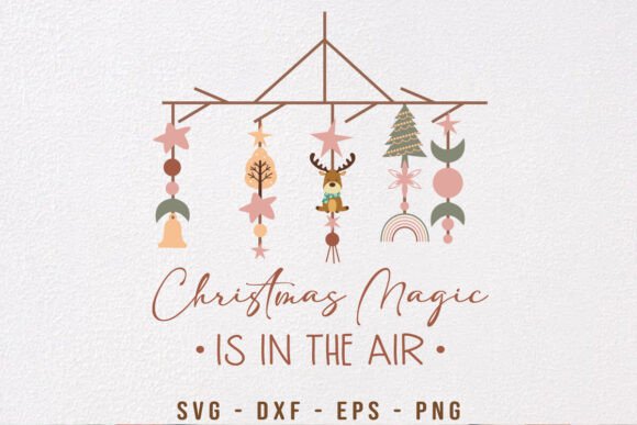 Boho Christmas Minimal SVG PNG: A Stylish Holiday Design