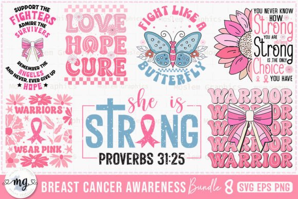 Breast Cancer Awareness SVG Bundle for Creative Graphics