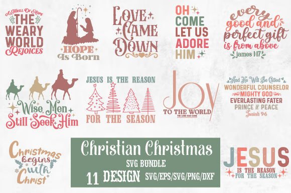 Christian Christmas Svg Bundle Design Review