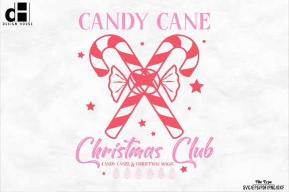 Christmas Candy Cane SVG PNG Design for Crafts
