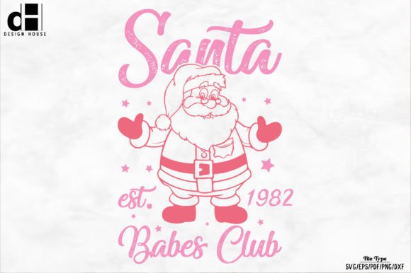 Christmas Santa SVG PNG Design for Crafts and Graphics