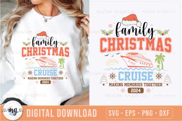 Family Christmas Cruise 2024 SVG for Crafts and Graphics