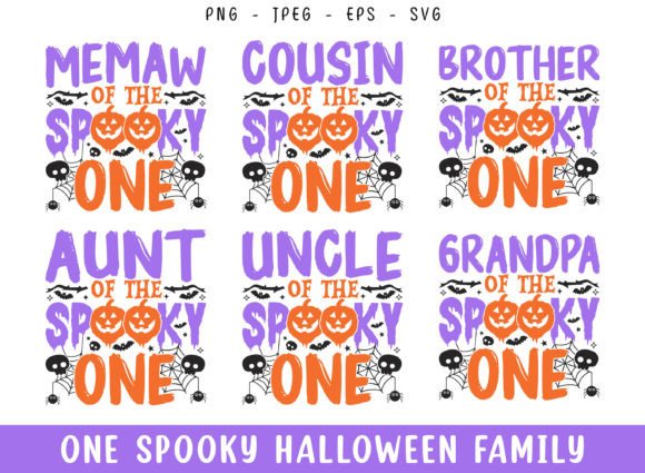 Family of the Spooky One Halloween SVG