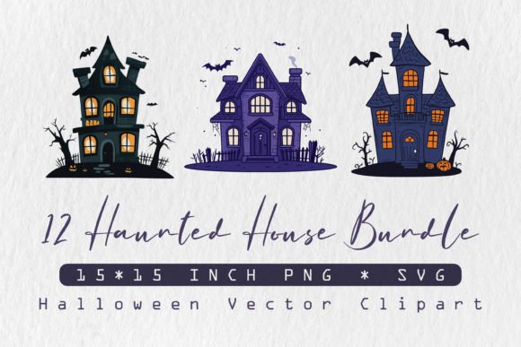 Halloween Haunted House SVG for Crafters & Graphics