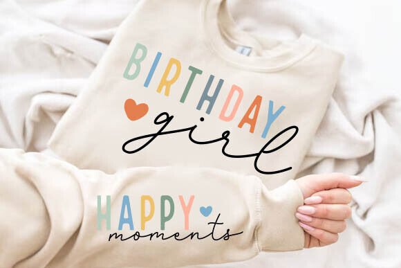 Happy Moments Birthday Girl SVG: A Graphics Asset for Crafts
