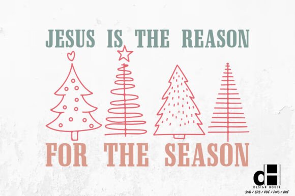 Merry Christmas Christian SVG PNG Jesus Graphics for Crafts