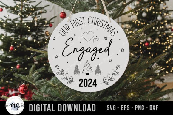 Our First Christmas Engaged 2024 SVG: A Crafts Graphics Gem