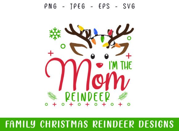 The Mom Christmas Reindeer SVG: A Crafty Graphics Must-Have